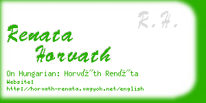 renata horvath business card